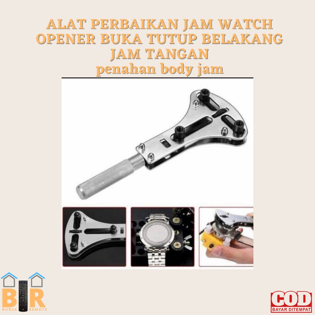 ALAT PERBAIKAN JAM WATCH OPENER BUKA TUTUP BELAKANG JAM TANGAN