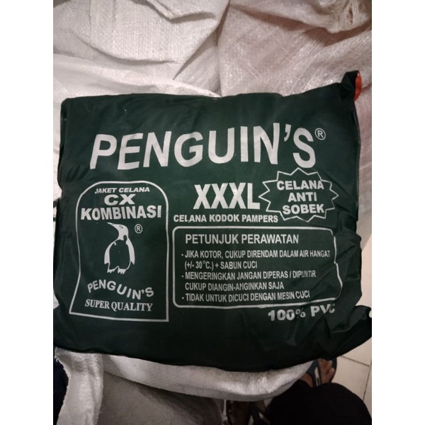 jas hujan penguins cx kombinasi/jas hujan penguins uk xxxl