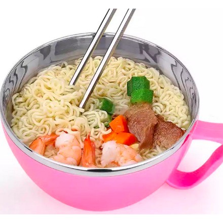 Mangkok Viral Mangkok Mie Serbaguna Korean Fresh Bowl Stainless High Quality