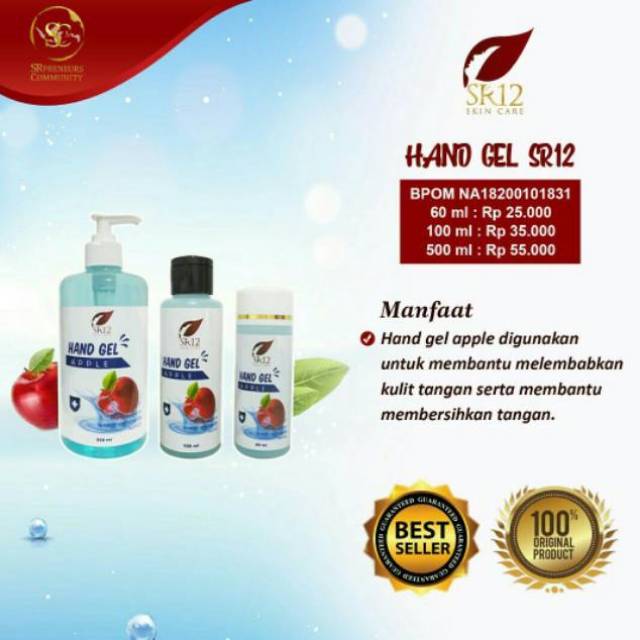 Hand Sanitizer Gel Antiseptic Hygiene Efektif Membunuh Kuman Pembersih Tangan dan Pelembut Telapak Tangan