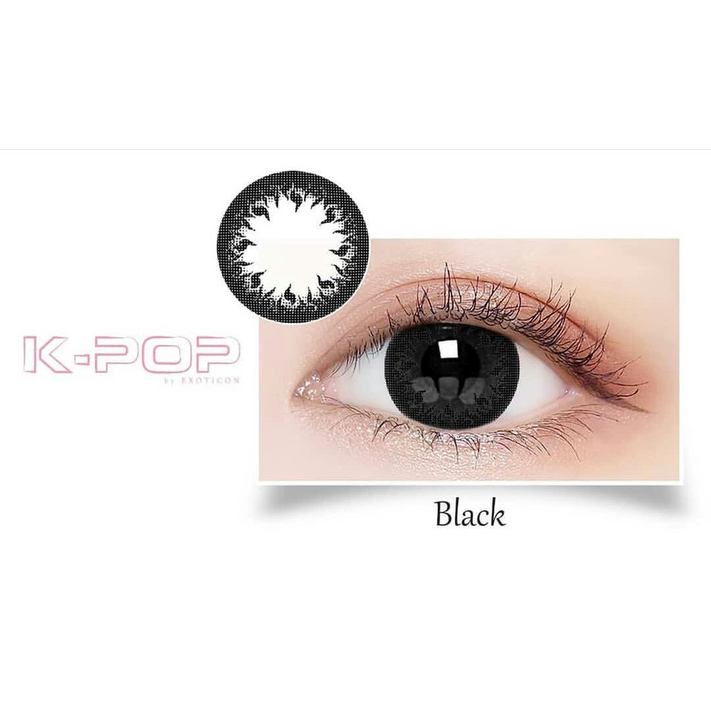 SOFTLENS X2 K-POP KPOP BIG EYES MINUS (BLACK&amp;BLUE)