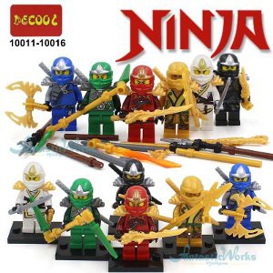 Lego NinjaGo Ninja Go DECOOL 10011 sd 10016 Swordsman 1 Set Isi 6 Box Limited