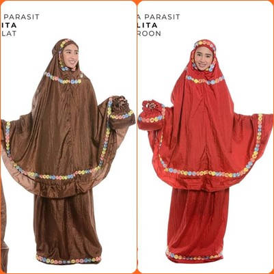 NEW VARIAN  MUKENA PARASIT TERBARU - MUKENA LOLITA MOTIF TERBARU