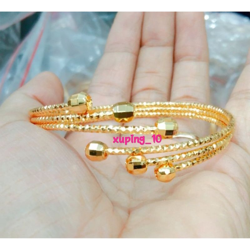 gelang xuping dewasa lapis emas 24 k