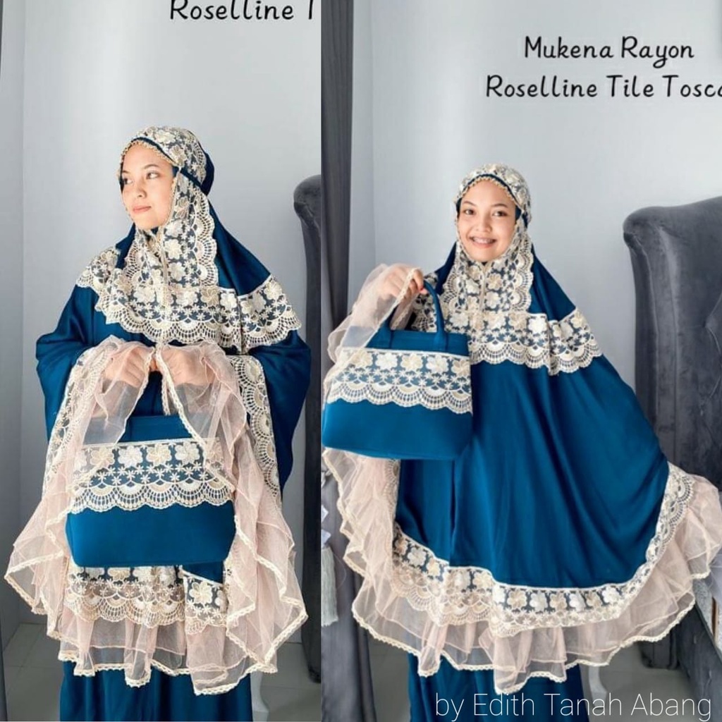 " MUKENA ROSELLINE JUMBO MURAH / MUKENA JUMBO TERBARU / MUKENA KIPAS JUMBO MURAH / MUKENA LEBARAN MU