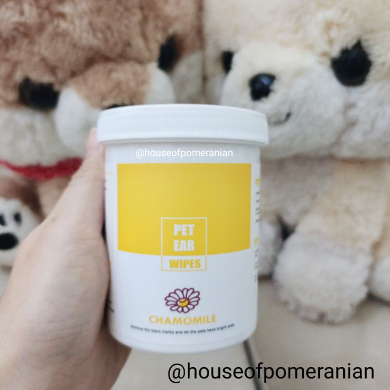 pet ear wipes 150pc tissue pembersih telinga hewan anjing kucing kelinci kuping dog cat ear cleaner