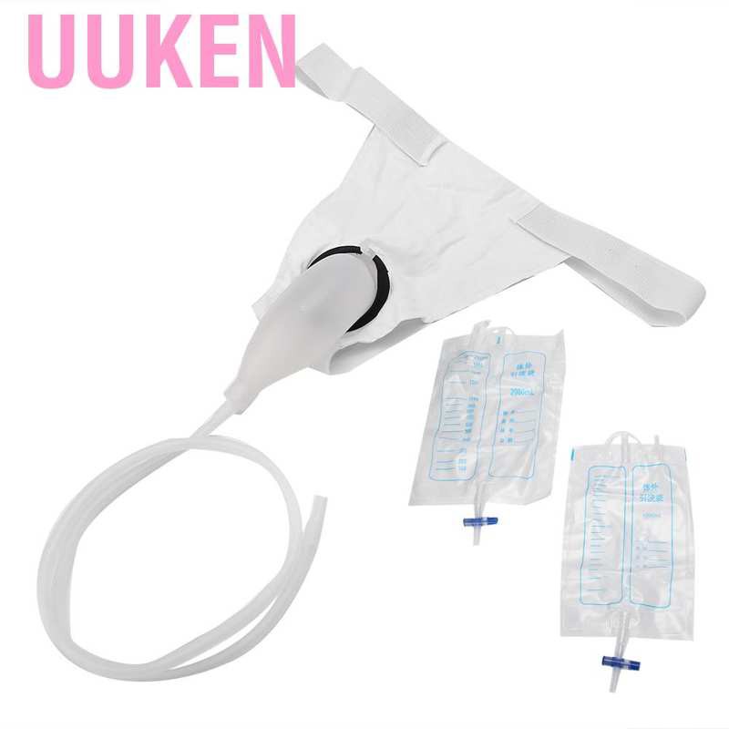 Uuken Male Urine Collection Bag Reusable Silicone Urinal For Men Elderly Bedridden Patients Shopee Indonesia