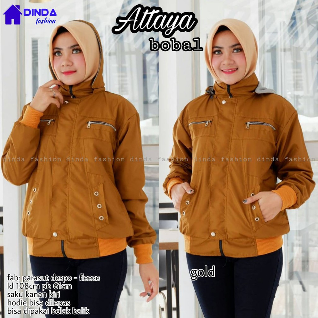 JAKET ATTAYA PARASUT WANITA MAYER BOBAL / ATTAYA BOBAL ANTI AIR / WATERPROOF JAKET