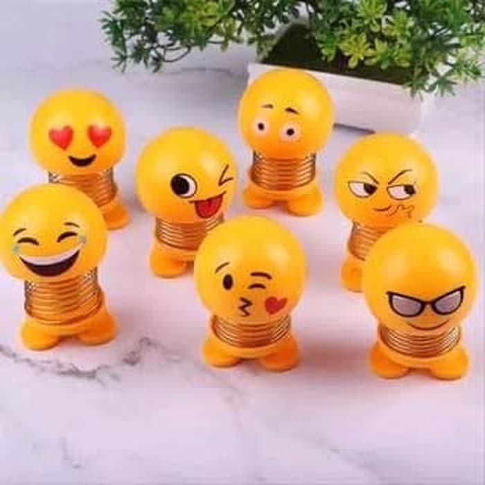 

BONEKA PER GOYANG SMILE EMOJI EMOTICON KUNING UNIK LUCU MINI TERMURAH