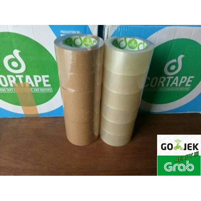 LakBan OPP Coklat / Bening 2 inch 90 Yard