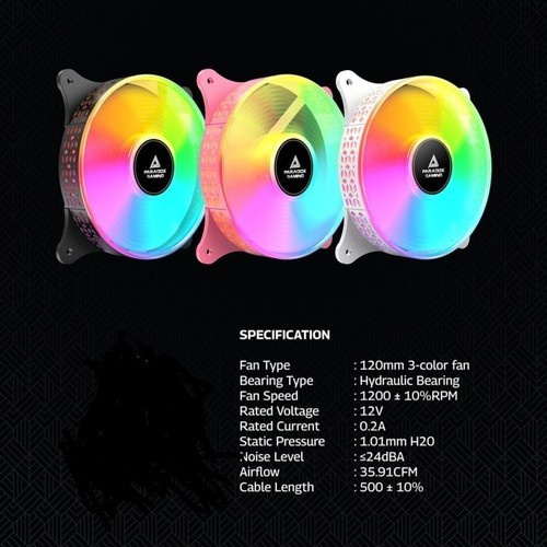 Fan Case 12cm Paradox Gaming Hypersonic F-400 Fan Casing Rainbow 12cm NEW