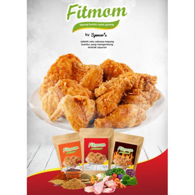 

Tepung Bumbu Ayam Original Free Gluten No MSG FITMOM