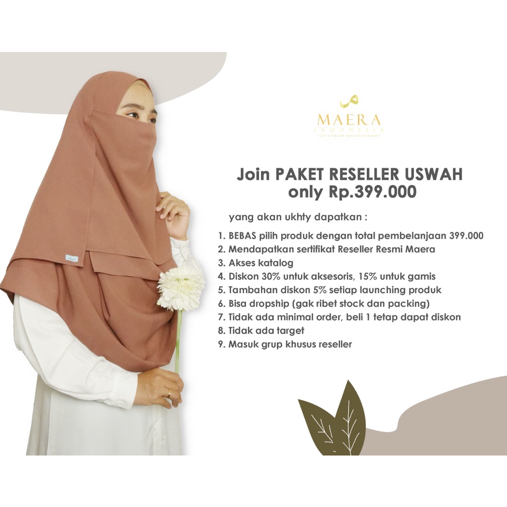 (BISA COD) PAKET RESELLER MAERA USWAH