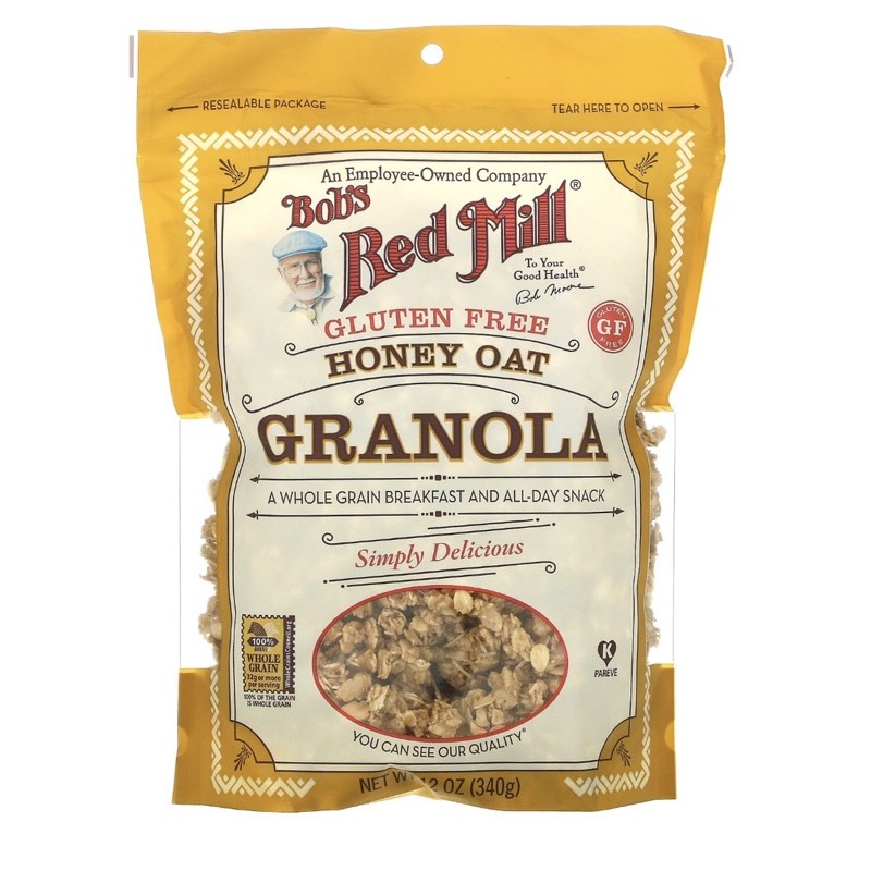 

Bob’s red mill honey oat granola 12 oz 340gr