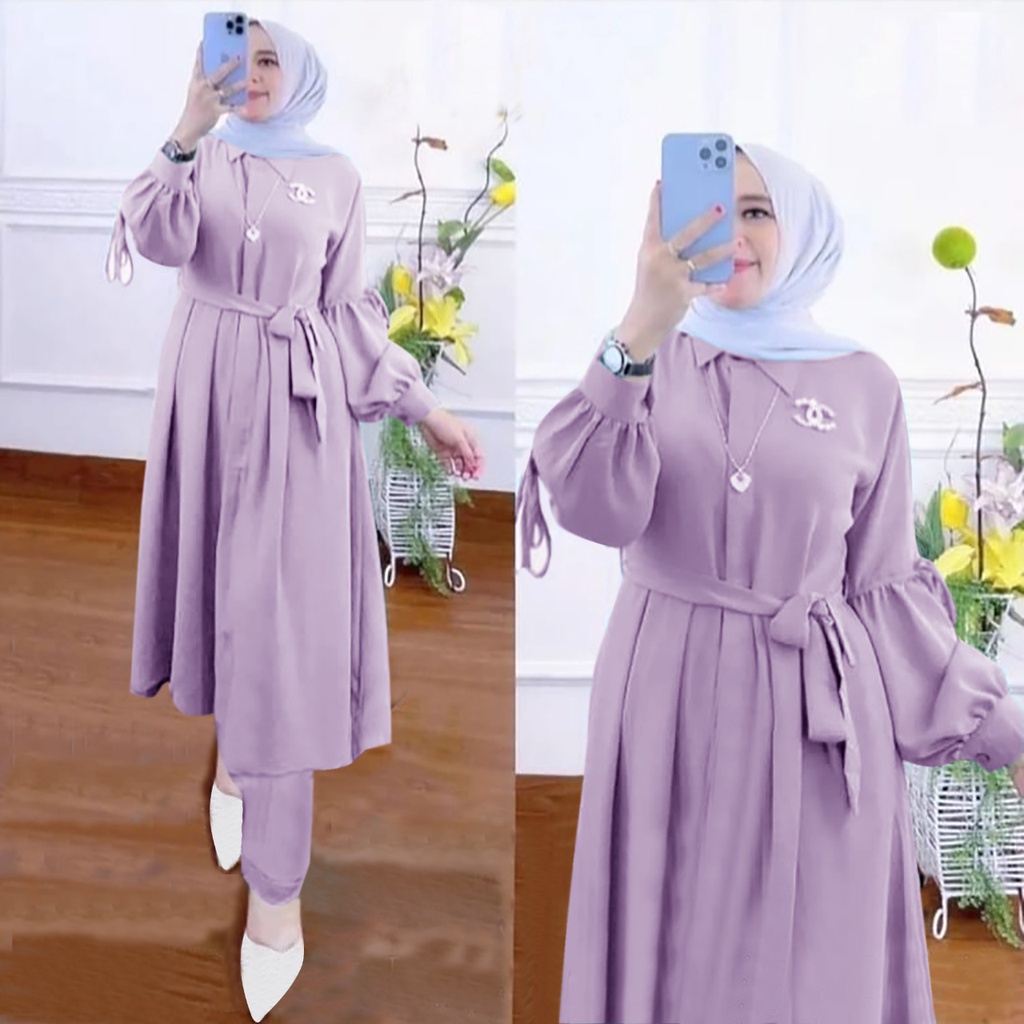 SETELAN WANITA SETELAN WANITA KEKINIAN ANGGITA SET DEMORE