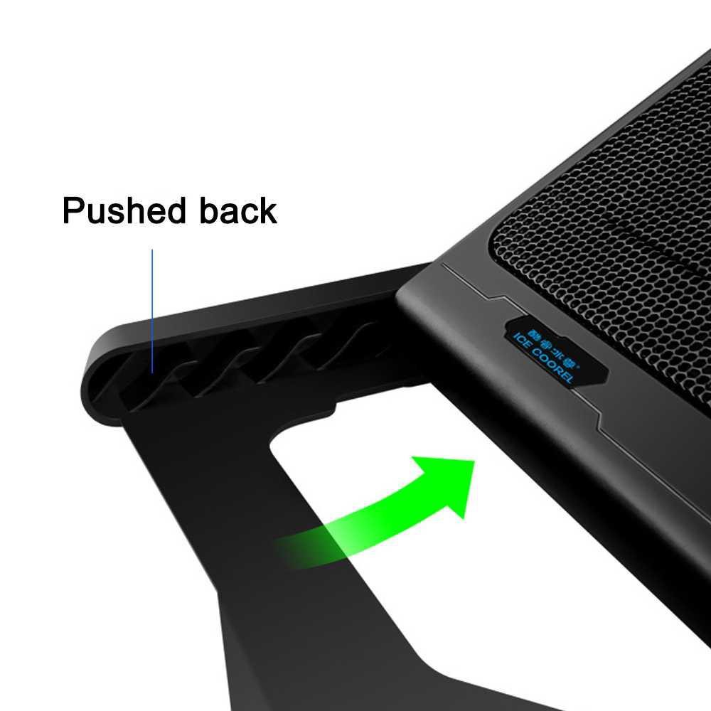 ICE COOREL Cooling Pad Laptop 6 Fan - K6 [Hitam]