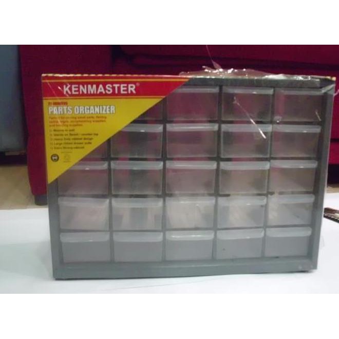 RAK KOMPONEN 25 slot / KOTAK SPARE PART / RAK SUSUN Kenmaster