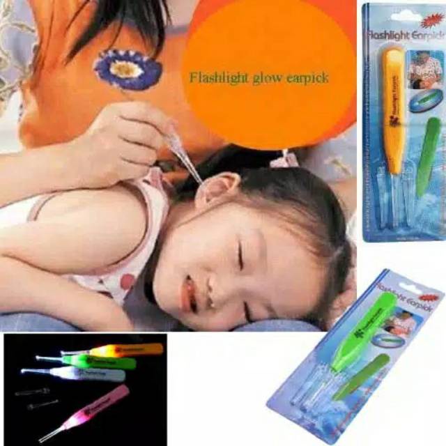 Earpick(korek kuping)boneka/korek kuping/pembersih telinga lampu/earpick led