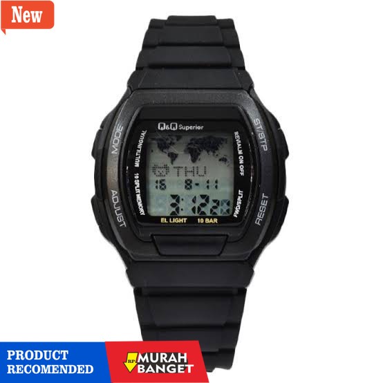 Jam digital pria terbaik- Jam tangan pria cowok QQ QnQ Q&Q mmw3p mmw3 databank original garansi
