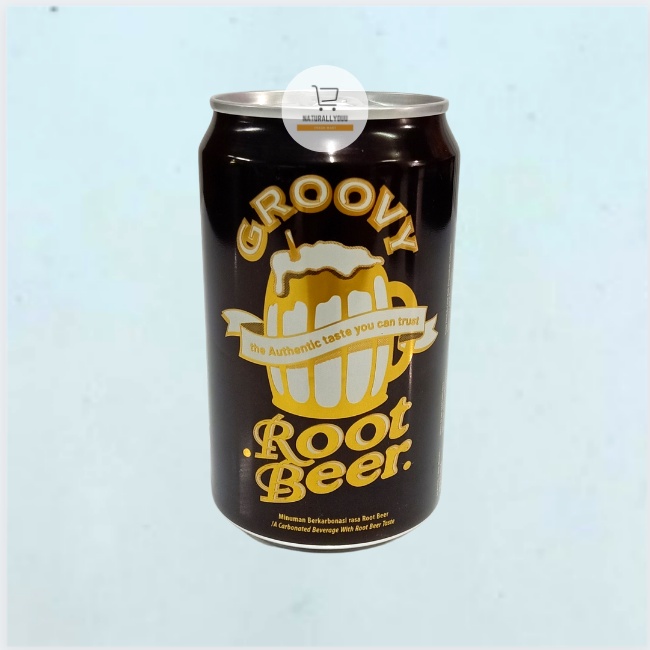 [3kaleng] Groovy Root Beer Can Sarsaparilla (Kaleng 330ml) Sarsi