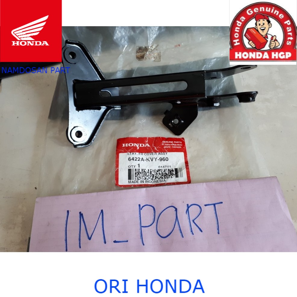 Ahm 6422A-KVY-960 Besi Dudukan Cover Front Panel Tameng Tebeng Lampu Depan Beat Karbu