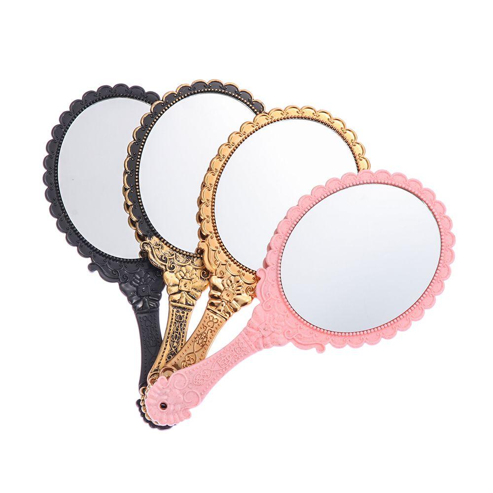 Top Cermin Genggam Wanita Standing Makeup Dresser Mirror Bentuk Oval