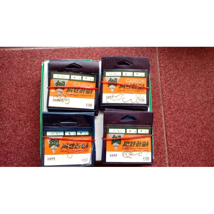 Mata Kail/Mata Pancing Carbon Hooks Kuat Tajam Size 0,5-7 TERBAIK