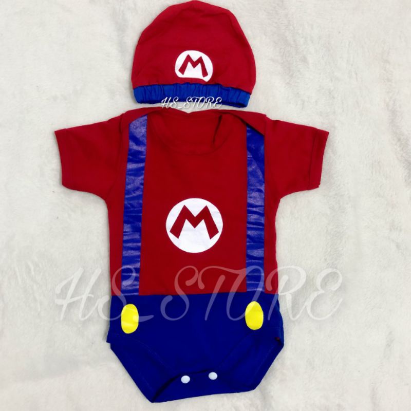 HARGA GROSIR ! JUMPER BABY MARIO BROSS  / BAJU BAYI / BABY / JUMPER BAYI / KOSTUM BAYI TERMURAH !