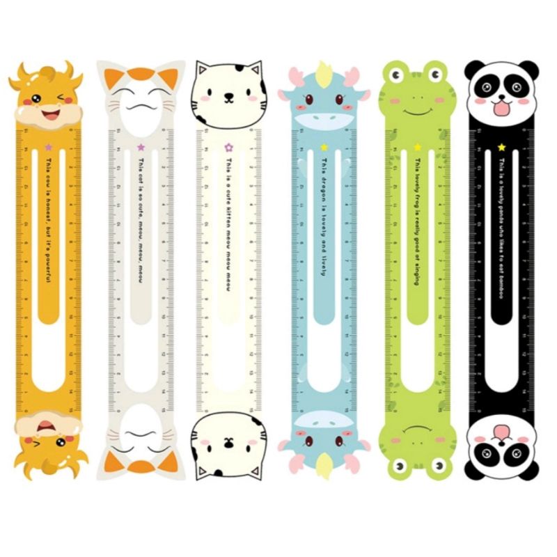 Penggaris Motif Animal Lucu Karakter Animal