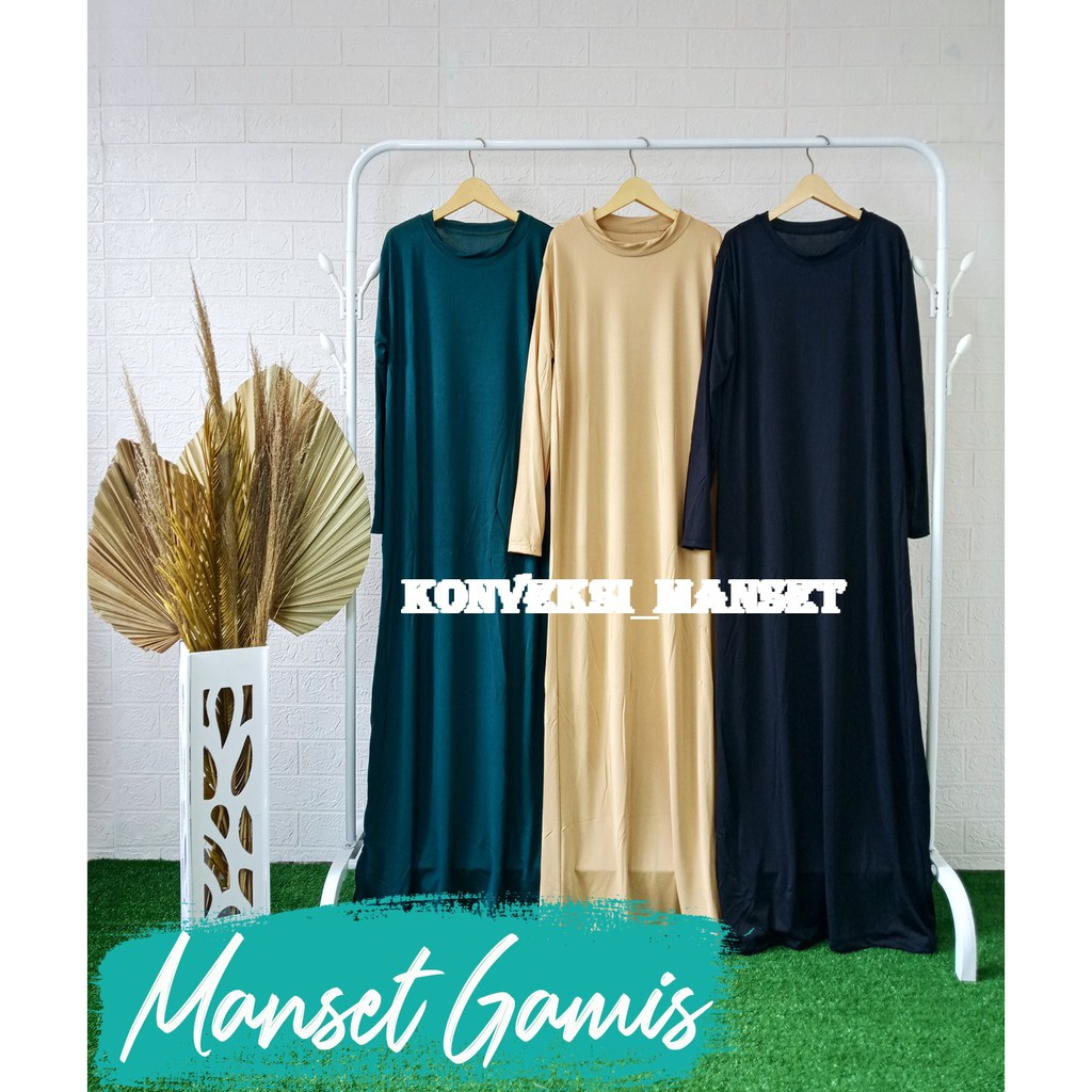 BAJU GAMIS PANJANG/GAMIS MUSLIMAH BAHAN SPANDEK HARGA PROMO TERMURAH BISA COD/DISKON