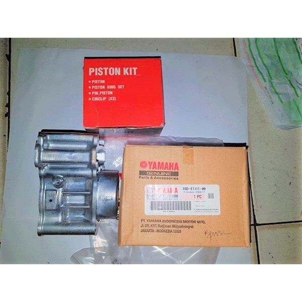 SALE -  Blok Seher &amp; Blok Mesin Set Piston Kit Xeon Karburator Original Yamaha