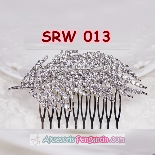 [PRODUK FAVORIT] SIRKAM SANGGUL PENGANTIN WANITA SILVER ASESORIS PESTA SRW013