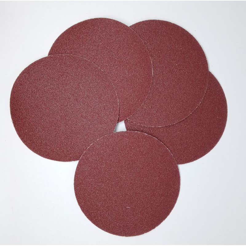 Amplas Bulat Velcro 4" inch /Amplas Gerinda 4" /Amplas Kertas Gosok Bulat/ Kertas Gosok Grit 60-80-1