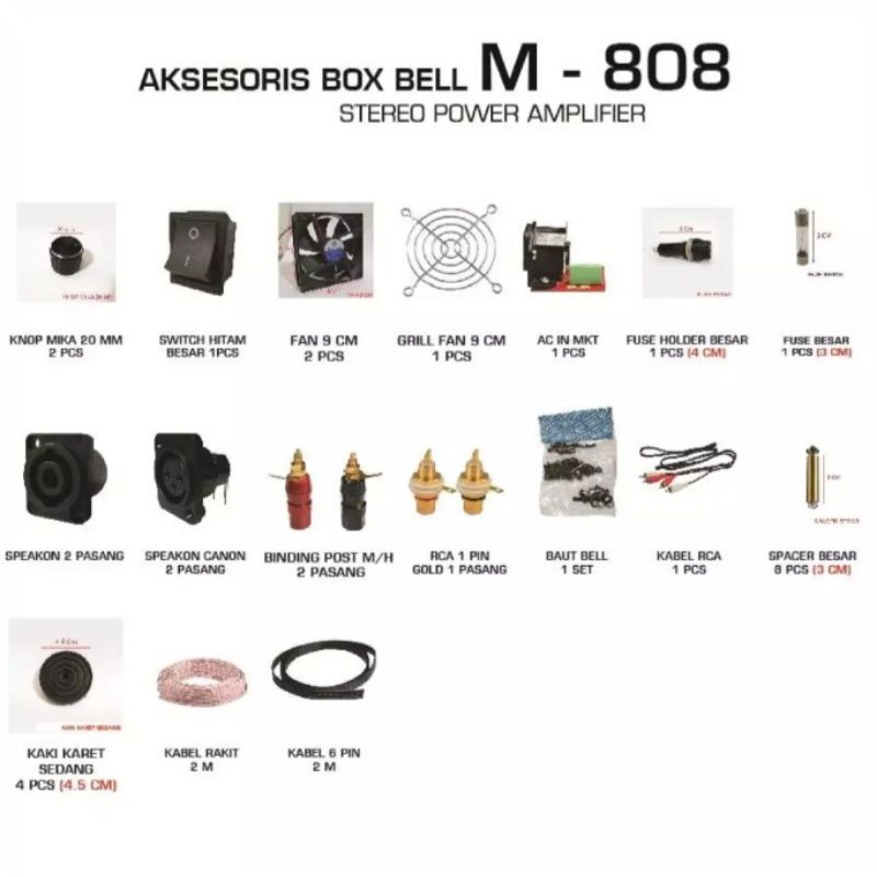 AKSESORIS BOX BELL M 808