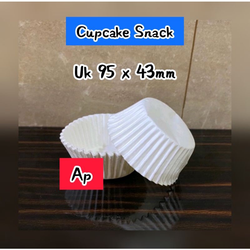 Cup cake Paper / Kertas Snack BULAT Uk. 95x43mm