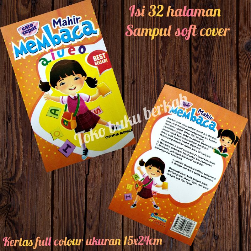 buku cara cepat mahir membaca aiueo 32 halaman (15×24cm)