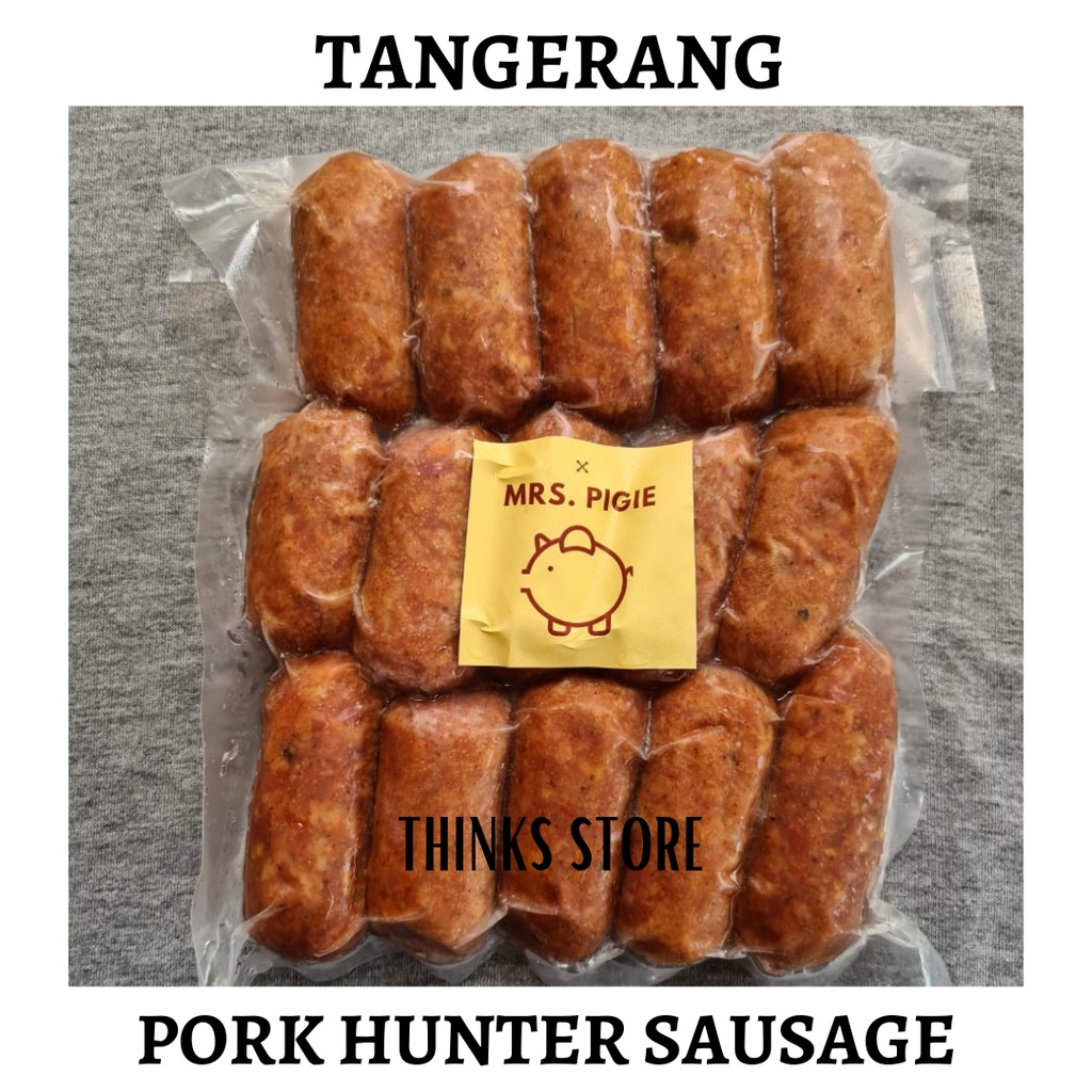 

Pork Hunter Sausage - Bali Pork Sausage - Sosis Babi Bali Premium 500 gram