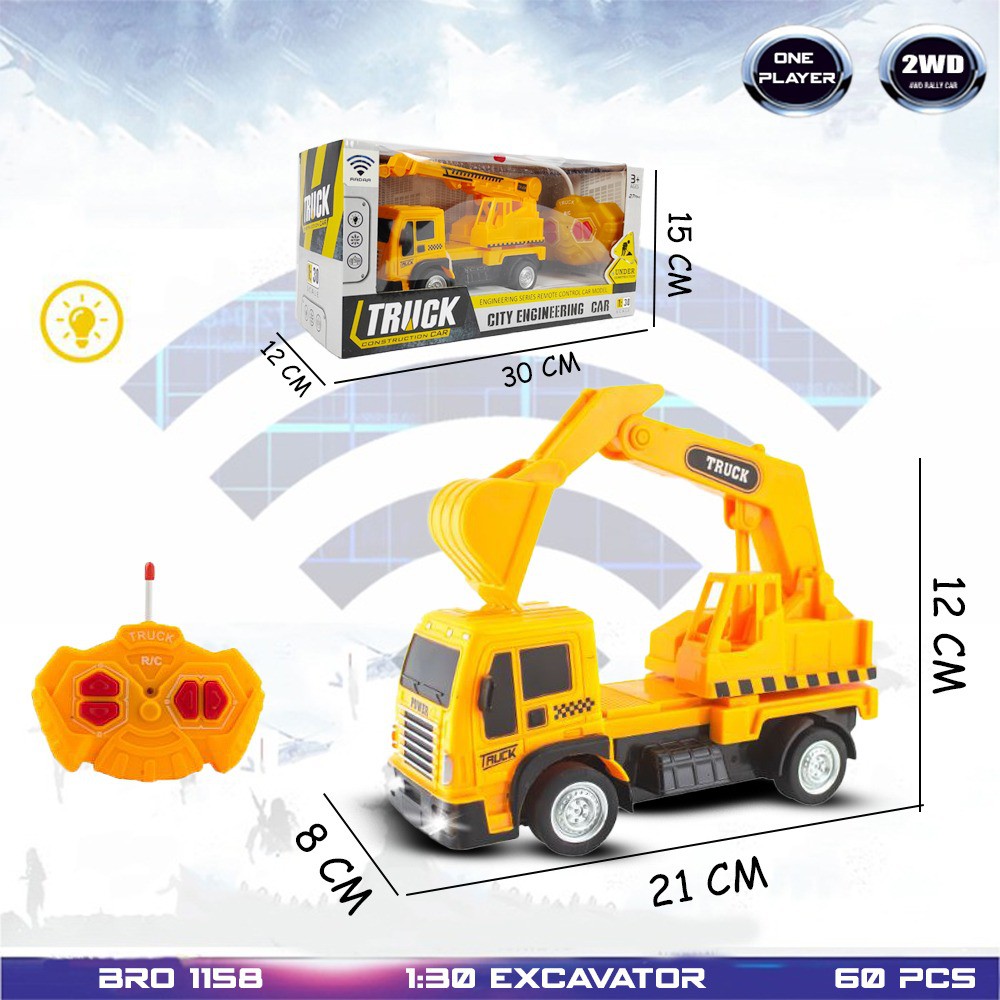 MURAH RDR1140  BRO1158 RC Crane Molen Cement Truk Truck Mobil Mainan Anak Mobil Remote Control