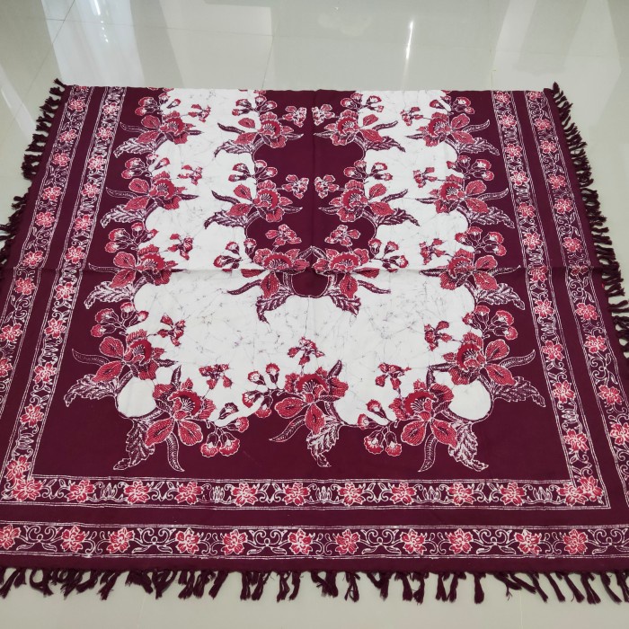 Taplak Meja Makan - Taplak Meja Makan Batik Cap 8 Kursi