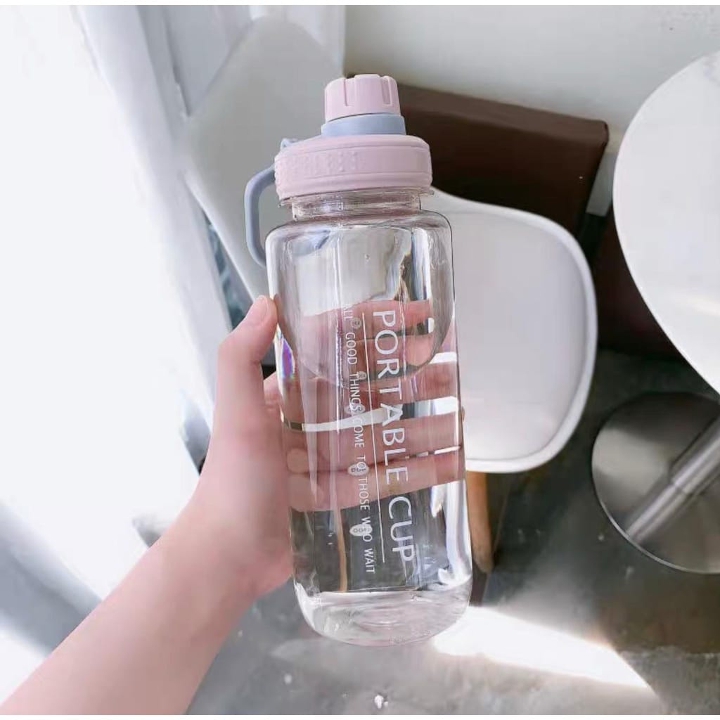 BOTOL MINUM 1 LITER PORTABLE CUP BPA FREE / BOTOL MINUM 1000ML BZ223 / BOTOL OLAH RAGA KANTOR SEKOLAH PORTABLE 1LITER