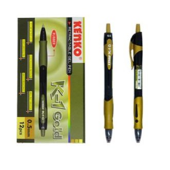 

Ballpoint Kenko K-1 GOLD / 0.5 mm / Ballpoint Gel Kenko / Pena Cair K-1 GOLD / Kenko