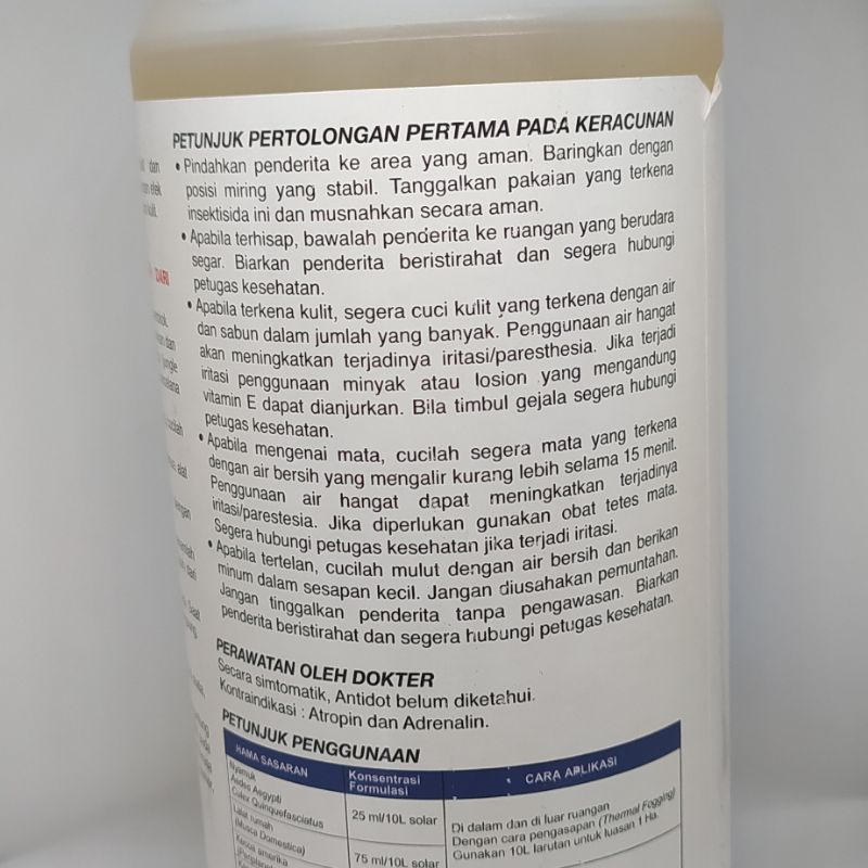 OBAT FOGGING HAMA AMPUH K-OTHRINE 25EC Produk BAYER 1 Liter