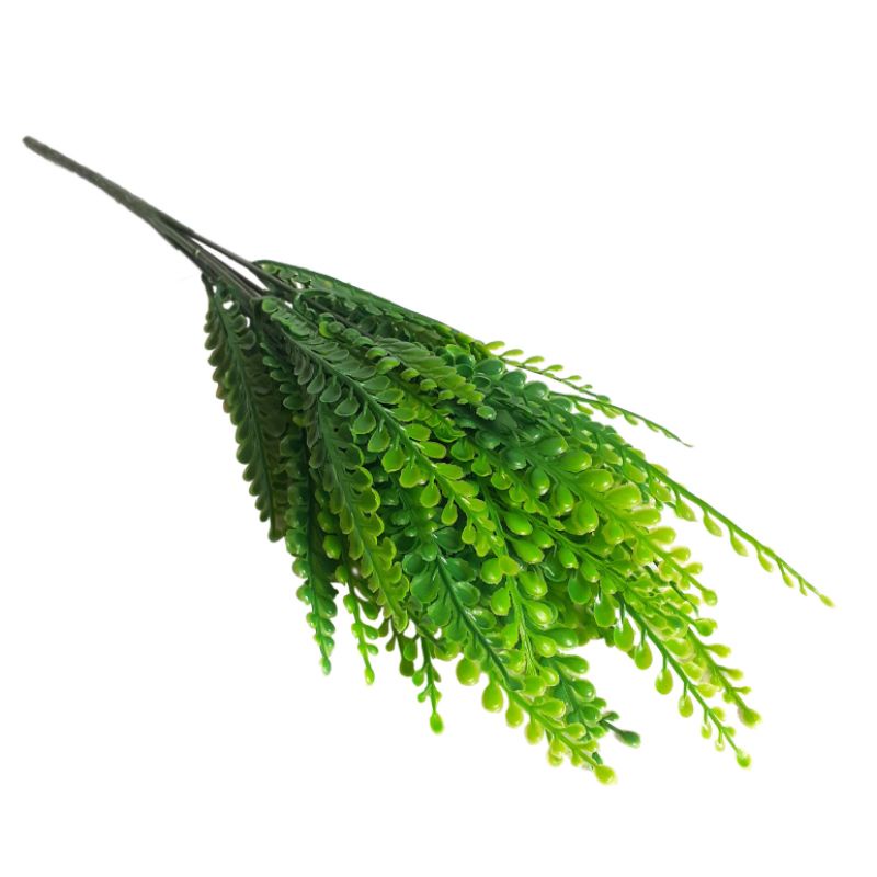 Daun Plastik Pakis Petai Mini AL27 Bracken Fern Tanaman Semak Paku Hiasan Seserahan Hantaran Hampers
