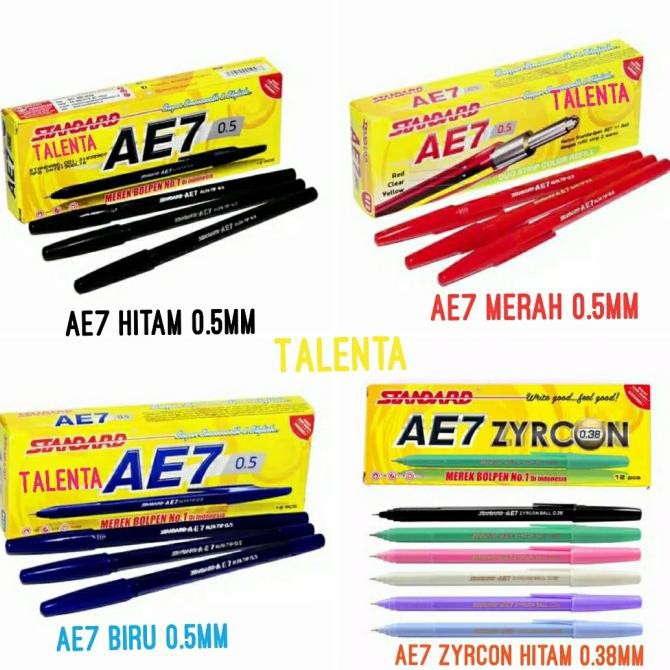 

Diskon Pulpen Standard AE7 0.5mm / Zyrcon Ball 0.38mm (12pc) Diskon
