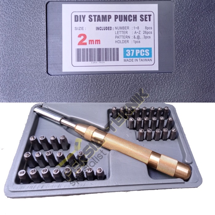 

TST | stamp punch set 37 pcs - 2mm puncher letter & number automatic punch
