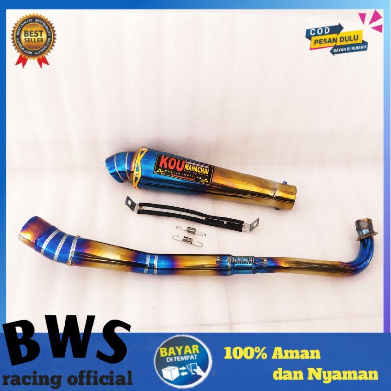 knalpot kou mahacai bluemoon Supra x 125