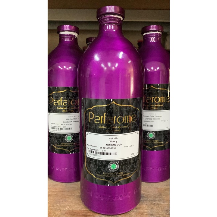 WOODY ARABIAN OUD BY PARFAROME , PARFAROME PREMIUM KEMASAN SEGEL 1 KG ORI PABRIK