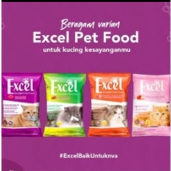 EXCEL CAT FOOD 500GR Fresh Pack /  Makanan Kucing Excel Adult, Mother &amp; Kitten 500gr