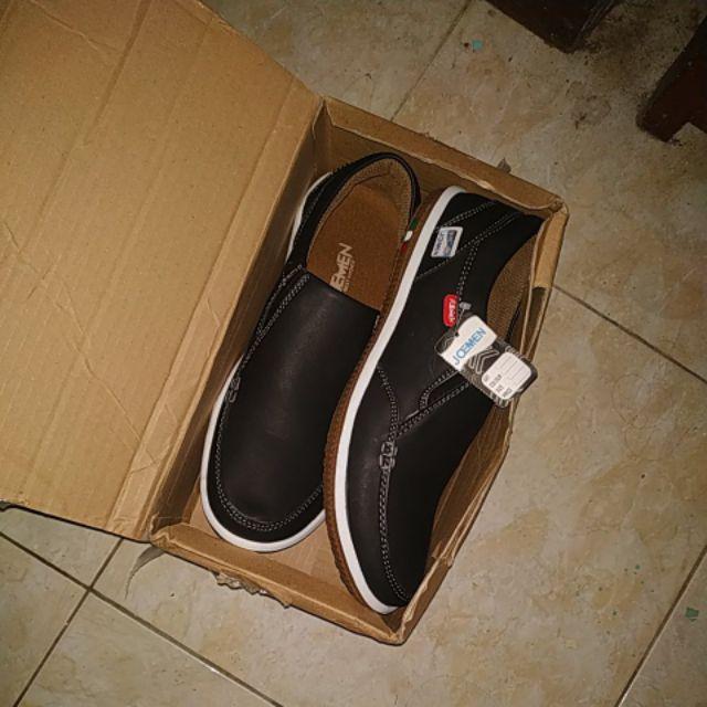 BUNDLING SEPATU KULIT JOEMEN  J 21 FREE SANDAL 03 TAN HITAM 