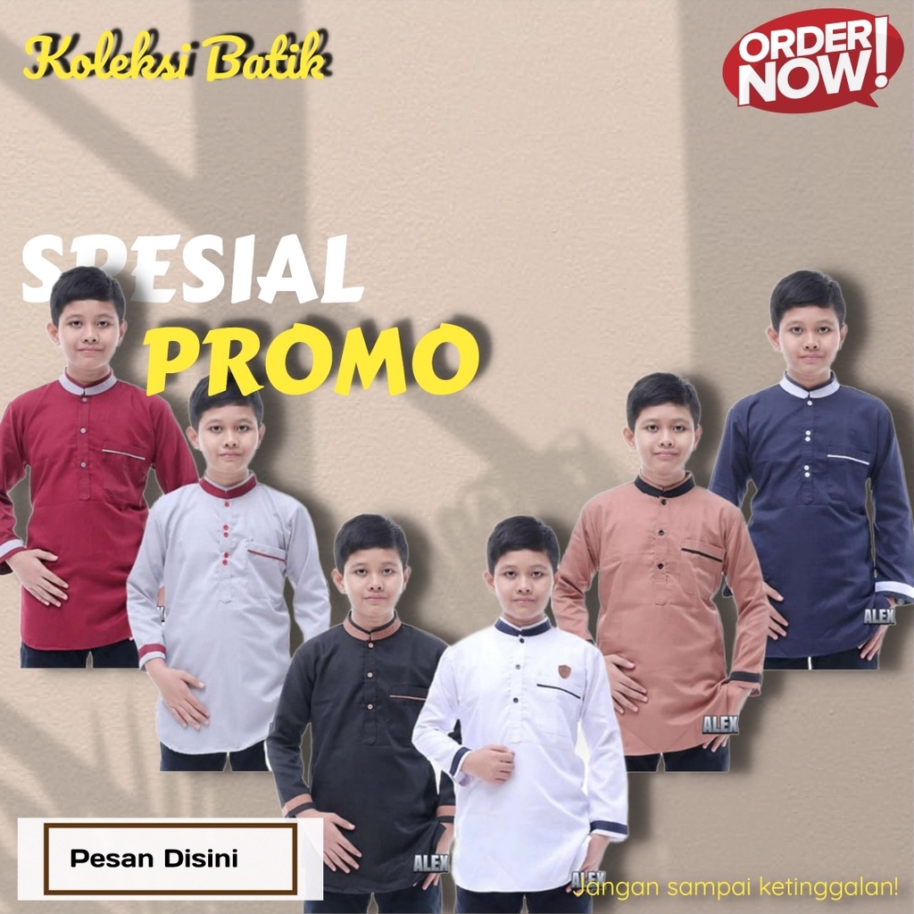 Baju Muslim Anak Remaja Koko Anak Tanggung SD-SMP